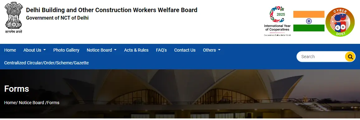 Delhi Labor Card Application Form PDF