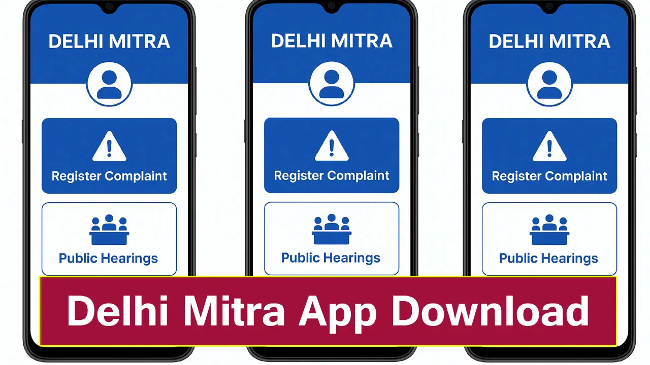 Delhi Mitra App - Download Register Your Complaint - दिल्ली मित्र ऐप Download