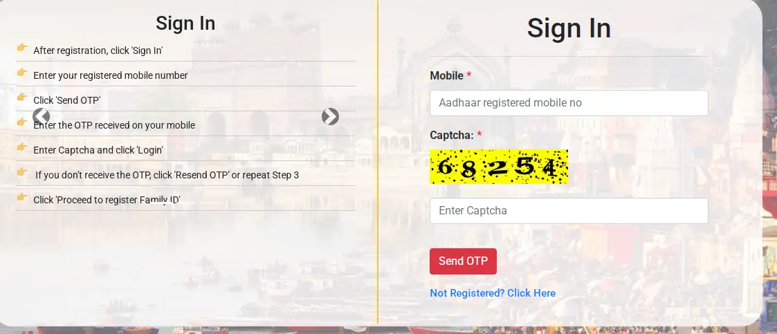 Family ID UP Registration