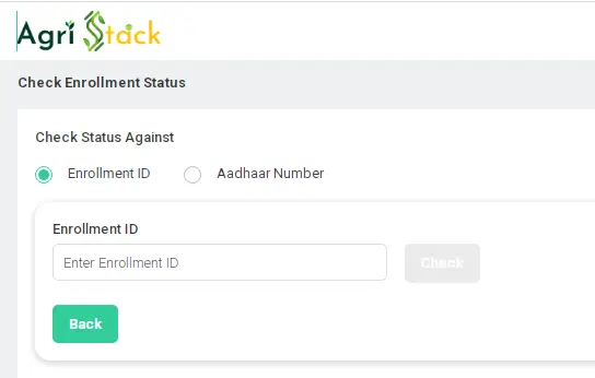 Rajasthan Farmer ID Enrollment Status Check
