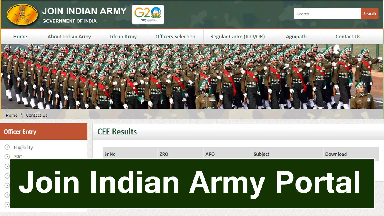 Join Indian Army Portal