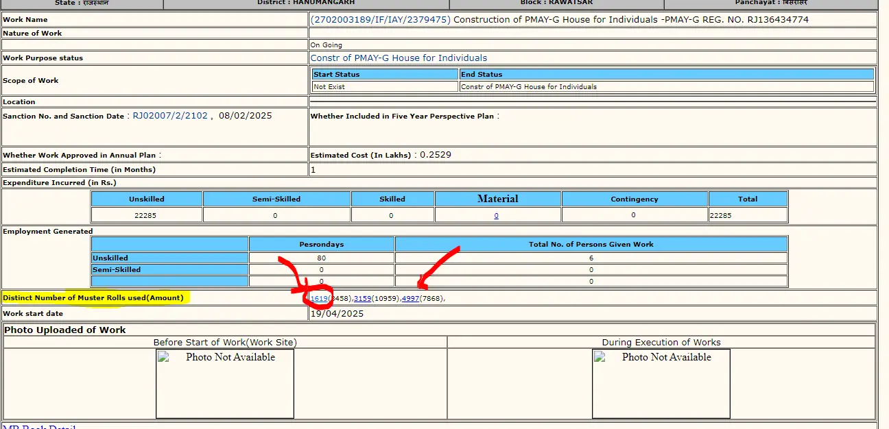 MGNREGA Payment List 2025