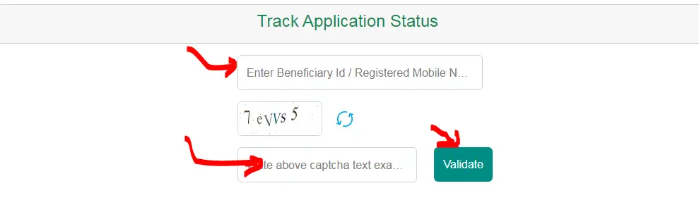 PMMVY Application status Check
