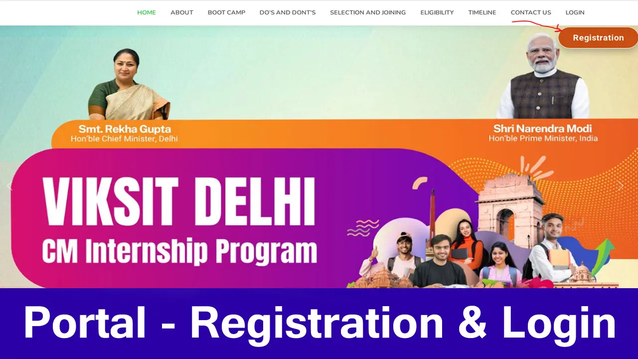 Viksit Delhi CM Internship Program Portal 2025 - Registration, Login, Eligibility, Timeline, Boot Camp Details @viksitdelhiyuva.org