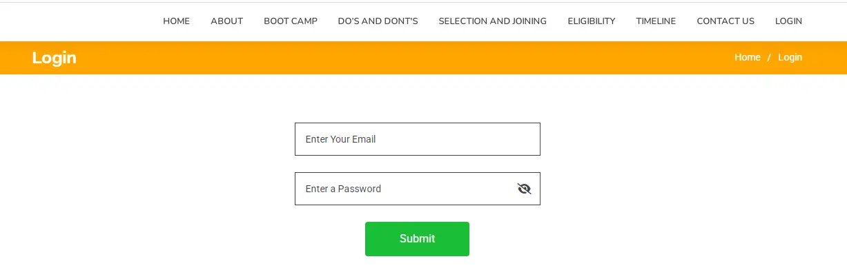 Process to login Viksit Delhi CM Internship Program Portal
