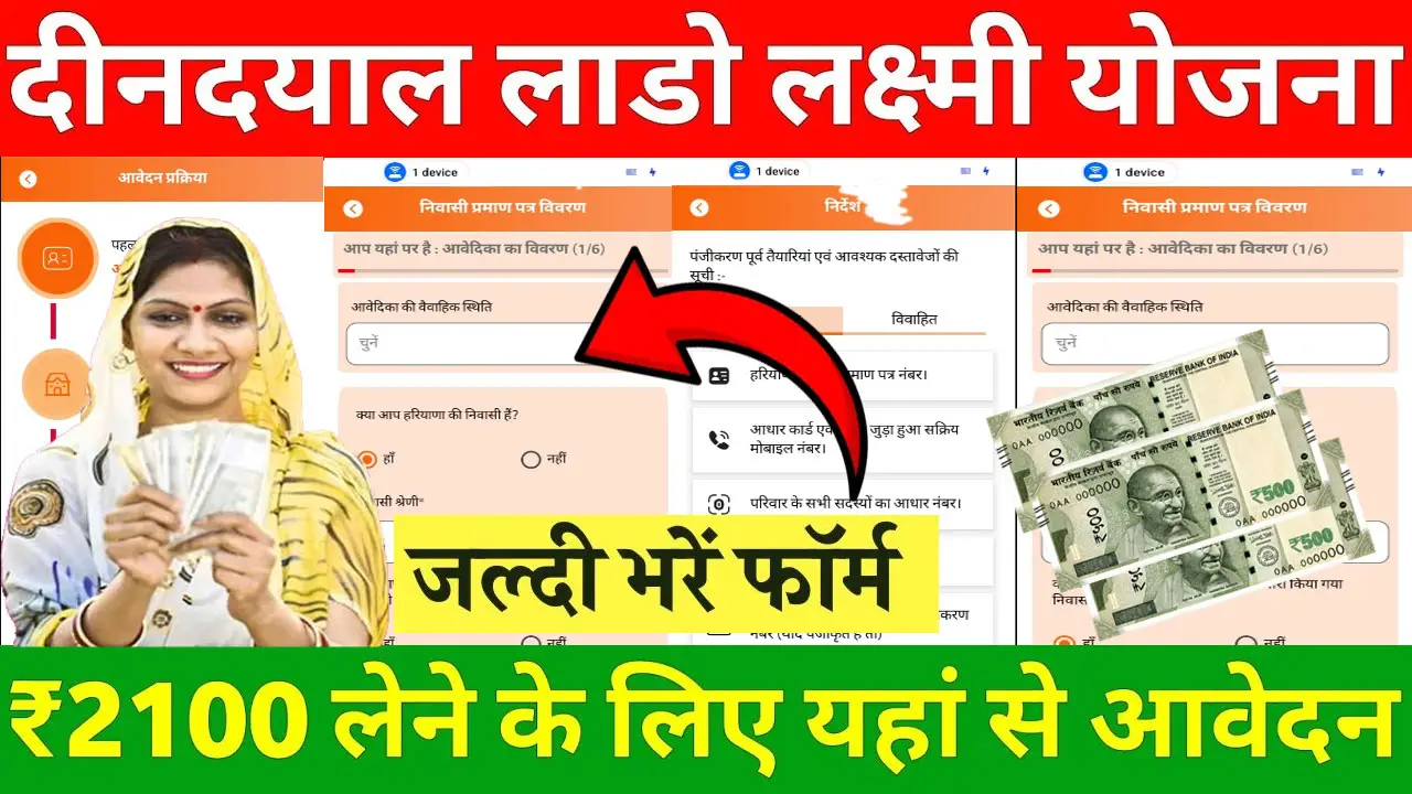 Deen Dayal Lado Lakshmi Yojana App Online Registration | Login | Apply Online | DDLLY App Login
