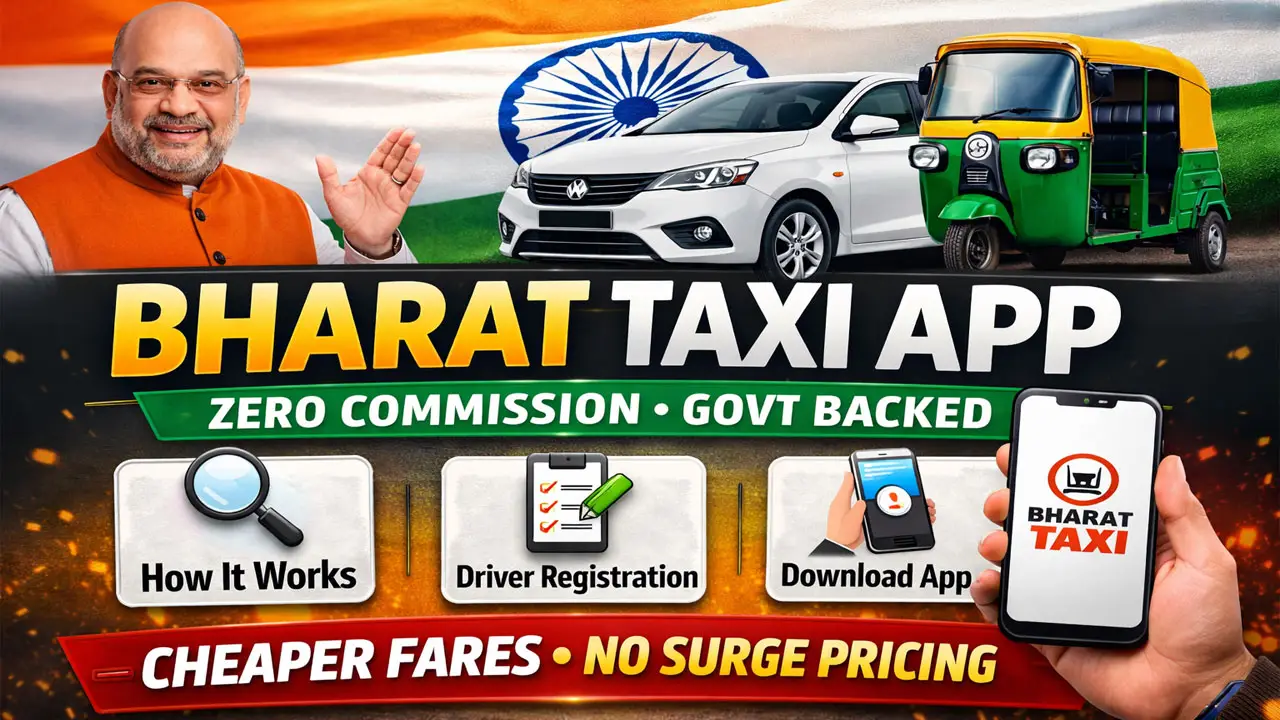 Bharat Taxi App: How It Works, Registration Process & Official App Download (Zero Commission)