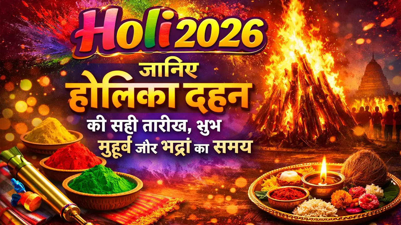 Holi 2026: होली कब है? होलिका दहन की शुभ तारीख, शुभ मुहूर्त और भद्रा काल जानें