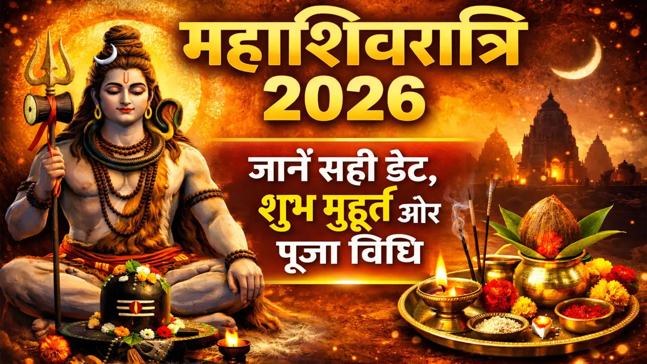 Mahashivratri 2026 Date : महाशिवरात्रि 2026 कब है? जानें सही डेट, शुभ मुहूर्त और पूजा विधि